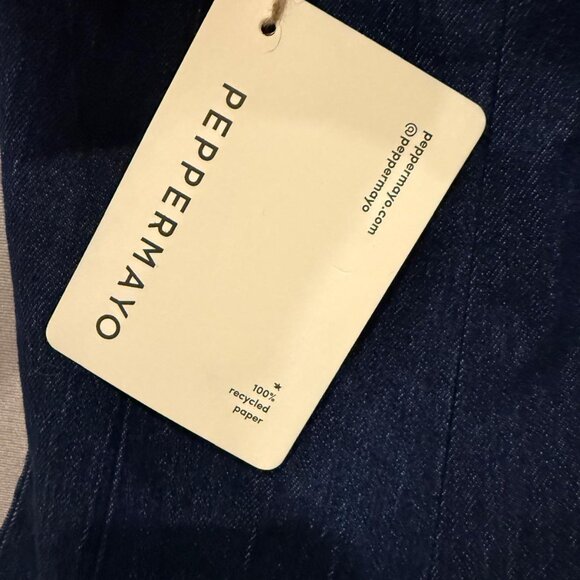 NWT PEPPERMAYO Case Closed Mini Dress Dark Indigo AU4/US0 - Picture 9 of 10